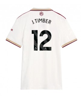 Günstige Arsenal Jurrien Timber #12 3rd trikot Damen 2025-26 Kurzarm